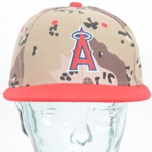 Los Angeles Angels Baseball SGA Denim Camo Cap Adjustable Hat NEW